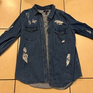 Jean long sleeve shirt